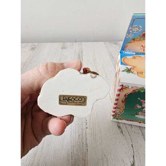 Enesco Sammy elf North Pole sled village zimnicki figurine Xmas vintage - Picture 9 of 9